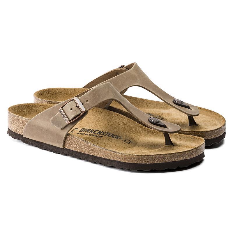 Birkenstock Oiled Læder Gizeh Dame Brune | DK 43CTV